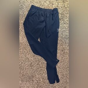 Gymshark Navy Sweatpants , runner material thin